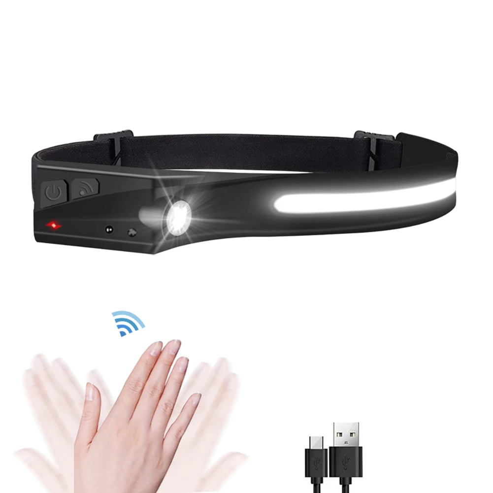 Portable LED Induction Headlamp COB Headlight USB Rechargeable with Built-in Battery Mini Flashlight Lantern Headlight Flashligh
Portable LED Induction Headlamp COB Headlight USB Rechargeable with Built-in Battery Mini Flashlight Lantern Headlight Flashligh