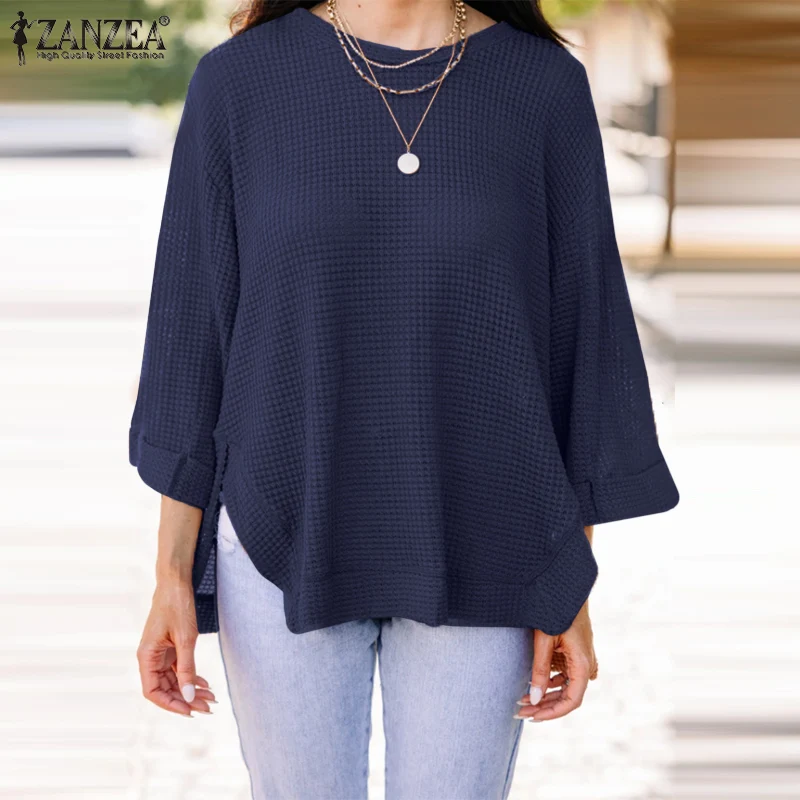 Stylish Long Sleeve Turn-down Collar Tops Casual Work Office Blusas ZANZEA Elegant Women Walf Checked Shirts 2022 Autumn Blouses
Stylish Long Sleeve Turn-down Collar Tops Casual Work Office Blusas ZANZEA Elegant Women Walf Checked Shirts 2022 Autumn Blouses