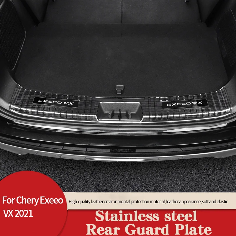 Trunk Rear Guard For Chery Exeeo VX 2021 Stainless Steel Decorative Strip Scratch Resistant Scratch Car Accessories 
Trunk Rear Guard For Chery Exeeo VX 2021 Stainless Steel Decorative Strip Scratch Resistant Scratch Car Accessories