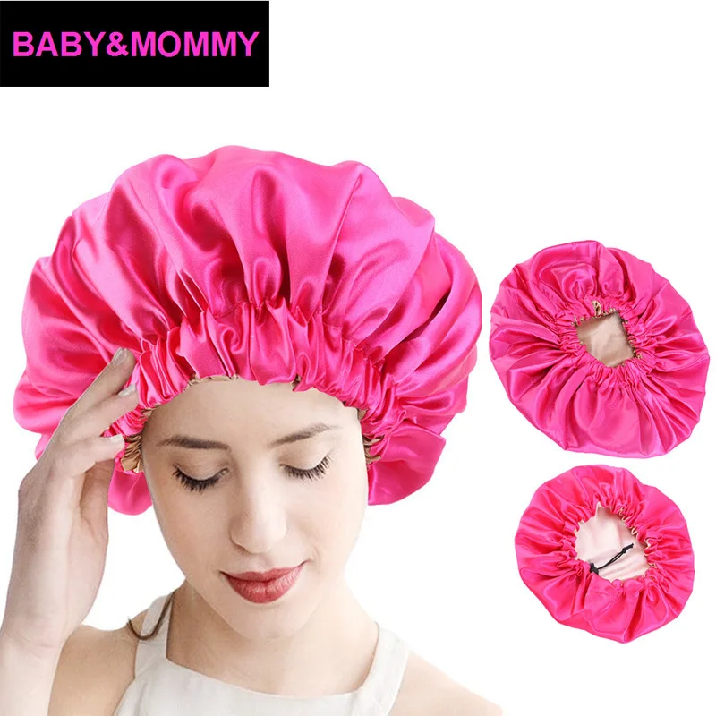 2PCS/SET Reversible Stain Silky Bonnet Double Layer for Parent Kids Sleeping Night Cap Headwear Headwrap Hat Hair Wrap Cover
2PCS/SET Reversible Stain Silky Bonnet Double Layer for Parent Kids Sleeping Night Cap Headwear Headwrap Hat Hair Wrap Cover