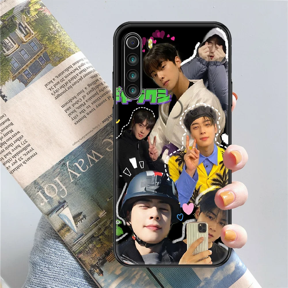 Певица ча EunWoo чехол для телефона Xiaomi Redmi Note 7 7A 8 8T 9 9A 9S 10 K30 Pro Ultra black-арта