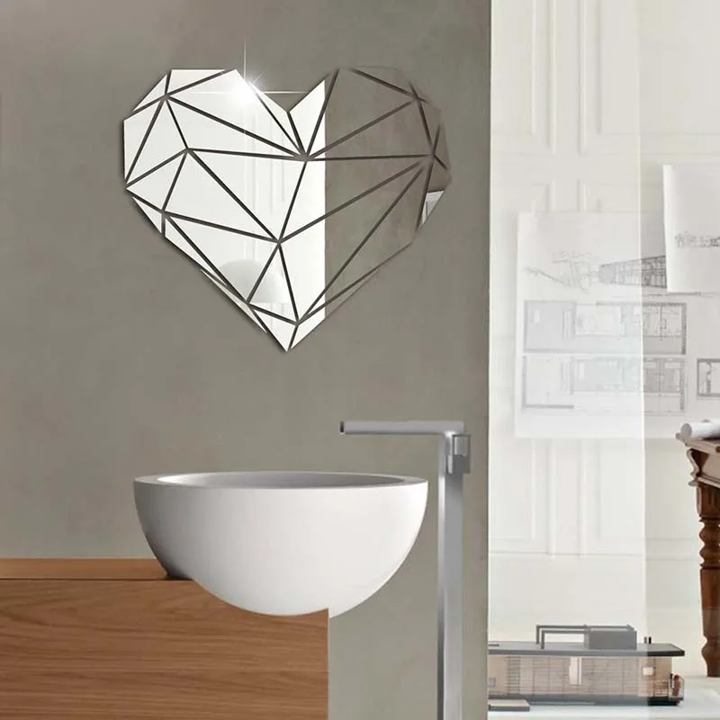 Heart Acrylic Mirror Wall Stickers 3D Creative Geometric Puzzle Heart Home Decoration Living Room Bedroom Art Wall Acrylic Decor
Heart Acrylic Mirror Wall Stickers 3D Creative Geometric Puzzle Heart Home Decoration Living Room Bedroom Art Wall Acrylic Decor