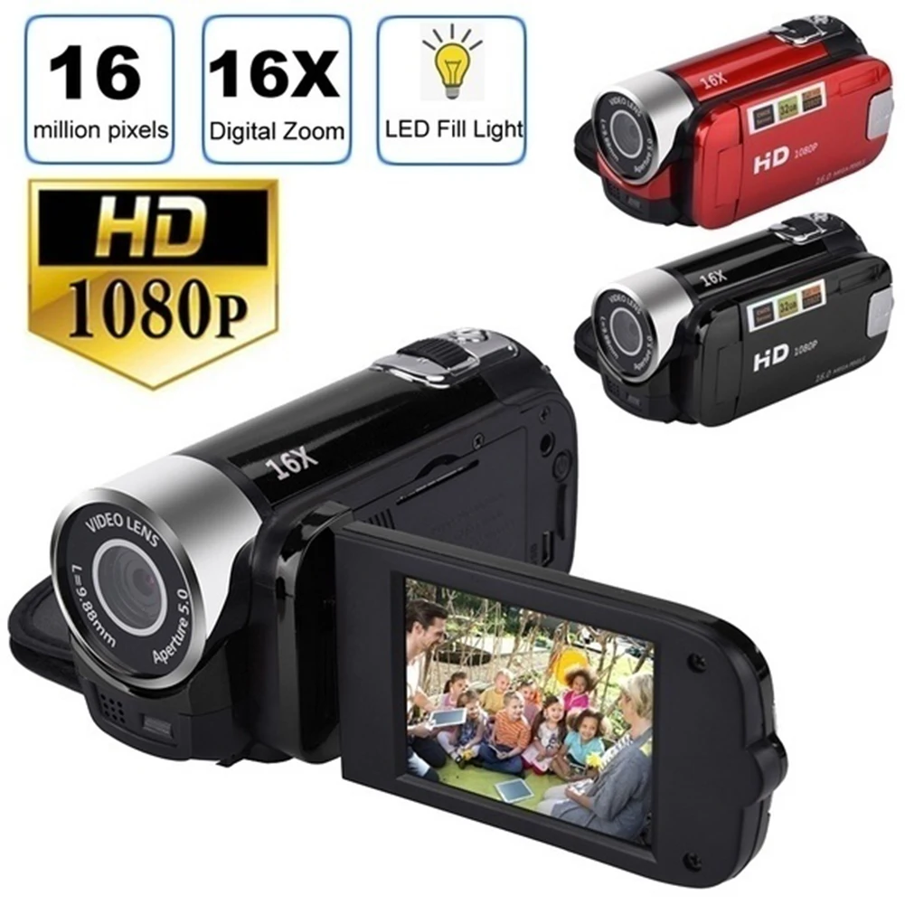 Цифровая видеокамера DV HD 1080p 32 ГБ, видеокамера с цифровым зумом 16X, ручной домашний Vlog фотографии
Цифровая видеокамера DV HD 1080p 32 ГБ, видеокамера с цифровым зумом 16X, ручной домашний Vlog фотографии