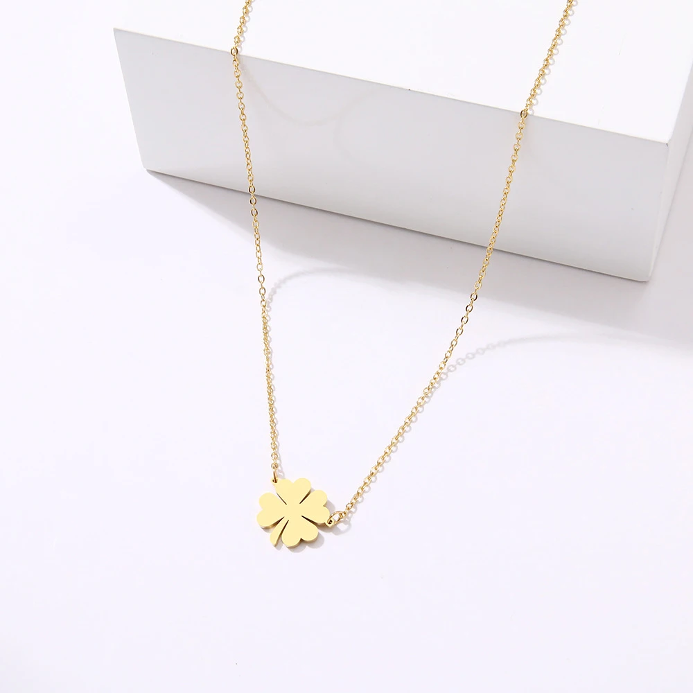 Stainless Steel Necklace For Women Man Lover's Clover Gold And Silver Color Pendant Necklace Engagement Jewelry
Stainless Steel Necklace For Women Man Lover's Clover Gold And Silver Color Pendant Necklace Engagement Jewelry