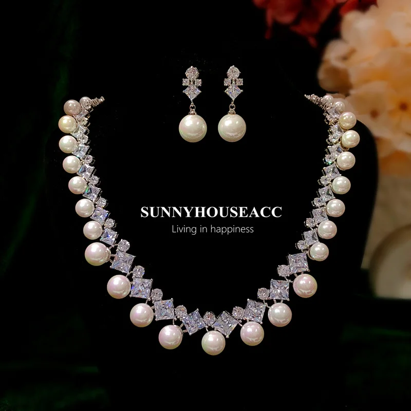 CC Imitation Pearl Necklace Earrings Set Women Accessories Engagement Jewelry Bridal Bijoux 100% Handmade Jewelry Sets Fine S031
CC Imitation Pearl Necklace Earrings Set Women Accessories Engagement Jewelry Bridal Bijoux 100% Handmade Jewelry Sets Fine S031