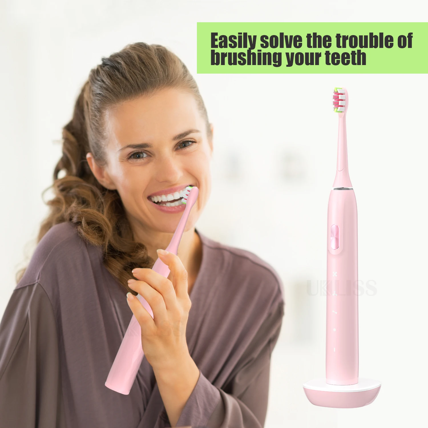 Sonic Electric Toothbrush Teeth Whitening Azdent Children Tooth Brush Waterproof USB Replaceable Toothbrushes Tooth 2 Brushes
Sonic Electric Toothbrush Teeth Whitening Azdent Children Tooth Brush Waterproof USB Replaceable Toothbrushes Tooth 2 Brushes