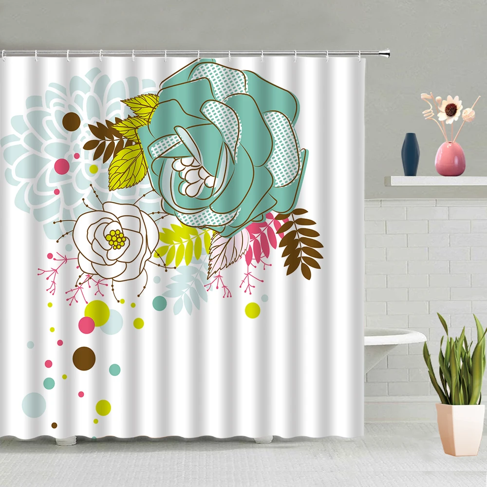 Simple Creative Hand-painted Leaf Flower Plant Background Bathroom Partition Screen Waterproof Polyester Fabric With Hooks
Simple Creative Hand-painted Leaf Flower Plant Background Bathroom Partition Screen Waterproof Polyester Fabric With Hooks