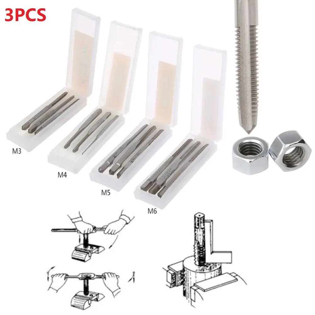 3Pc Hss Machine Hand Screw Thread Metric Plug Tap Screw Taps M3 M4 M5 M6 Doubling Machine Connector Hand Stripper Tool Fast Ship
3Pc Hss Machine Hand Screw Thread Metric Plug Tap Screw Taps M3 M4 M5 M6 Doubling Machine Connector Hand Stripper Tool Fast Ship