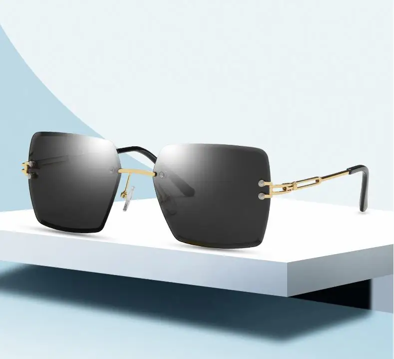 Очки солнцезащитные женские квадратные без оправы, модные брендовые дизайнерские Классические солнечные очки в литой оправе, 2021 
Очки солнцезащитные женские квадратные без оправы, модные брендовые дизайнерские Классические солнечные очки в литой оправе, 2021