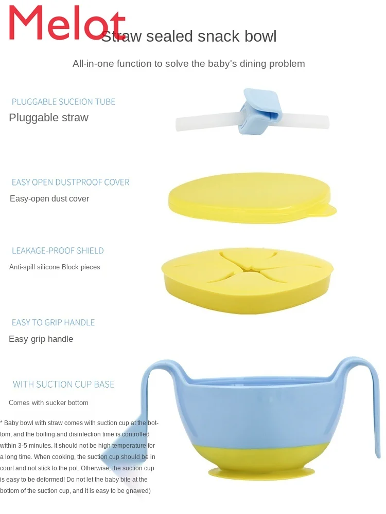 Upscale Portable Baby Soup Baby Bowl with Straw Children Porridge Artifact with Buckle Accessories Silicone Drinking Tube
Upscale Portable Baby Soup Baby Bowl with Straw Children Porridge Artifact with Buckle Accessories Silicone Drinking Tube
