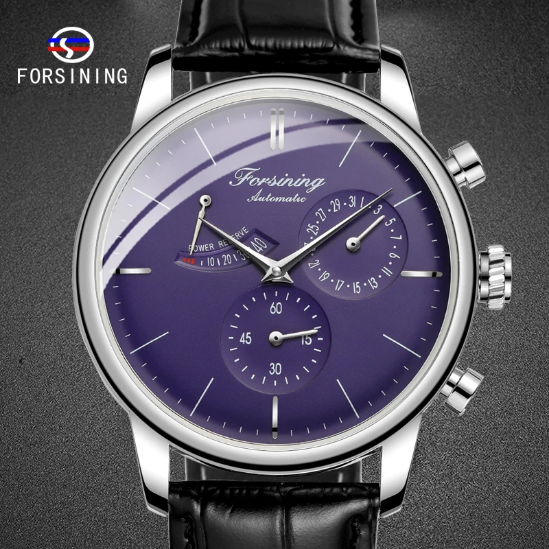 FORSINING Men's Clock Leather Strap Top Brand Black Blue Male Wristwatch Automatic Mechanical Male Watches relogio masculino
FORSINING Men's Clock Leather Strap Top Brand Black Blue Male Wristwatch Automatic Mechanical Male Watches relogio masculino