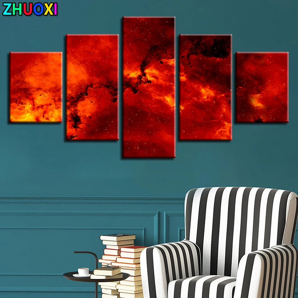 Full drill diamond painting 5 Pieces Fire Magma Abstract Art diamond embroidery 5D rhinestone mosaic diamond inlaid pattern
Full drill diamond painting 5 Pieces Fire Magma Abstract Art diamond embroidery 5D rhinestone mosaic diamond inlaid pattern