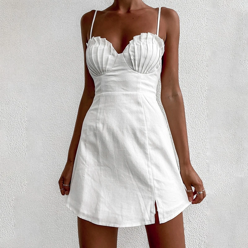 Women Fashion Solid Sexy Slash Neck Low-cut Backless Slim Mini A-line Dresses
Women Fashion Solid Sexy Slash Neck Low-cut Backless Slim Mini A-line Dresses