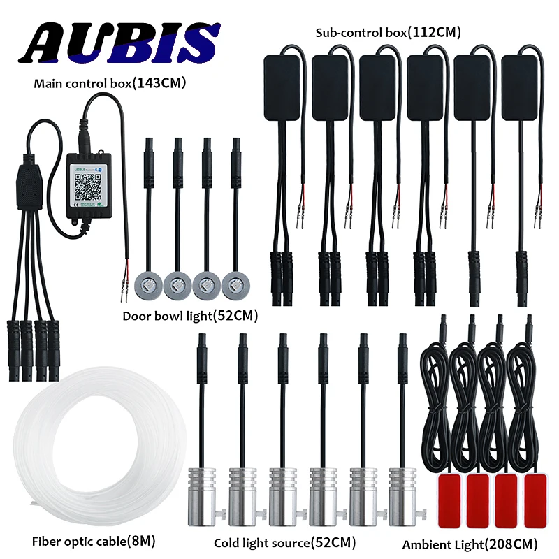 1 Suit 19/10/14 In 1 Car Interior Atmosphere Neon RGB Lights Strip App Bluetooth For Car Decorative Accessories Ambient Lights
1 Suit 19/10/14 In 1 Car Interior Atmosphere Neon RGB Lights Strip App Bluetooth For Car Decorative Accessories Ambient Lights
