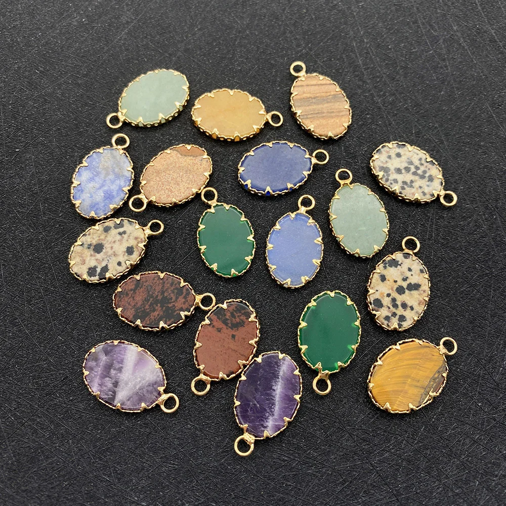 1pcs Natural Stone Pendant Small Oval Charms for Jewelry Making Bulk DIY Necklace Bracelet Earrings Accessories Pendants Crafts
1pcs Natural Stone Pendant Small Oval Charms for Jewelry Making Bulk DIY Necklace Bracelet Earrings Accessories Pendants Crafts