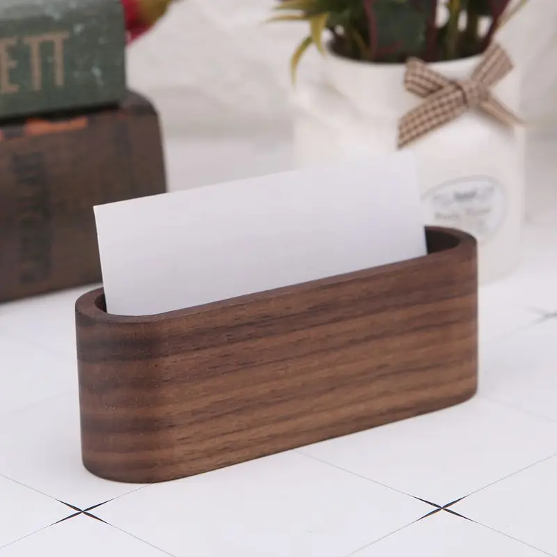 Wooden Table Business Card Display Stand Memo Holder Storage Box Organizer Walnut Beech Wood W0YE
Wooden Table Business Card Display Stand Memo Holder Storage Box Organizer Walnut Beech Wood W0YE