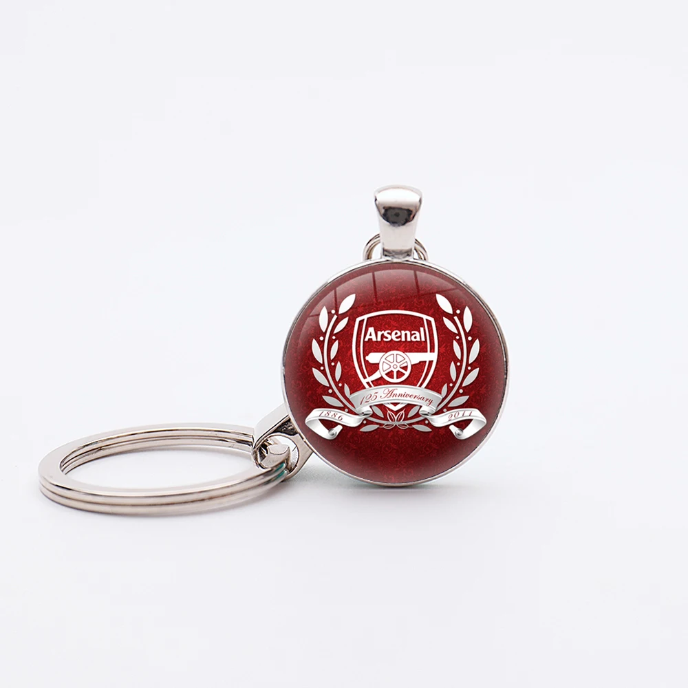 Arsenalc Football Keychain Silver Plated Pendant Keyring Handmade Glass Dome Cabochon Key Holder Jewelry Fan Gift
Arsenalc Football Keychain Silver Plated Pendant Keyring Handmade Glass Dome Cabochon Key Holder Jewelry Fan Gift