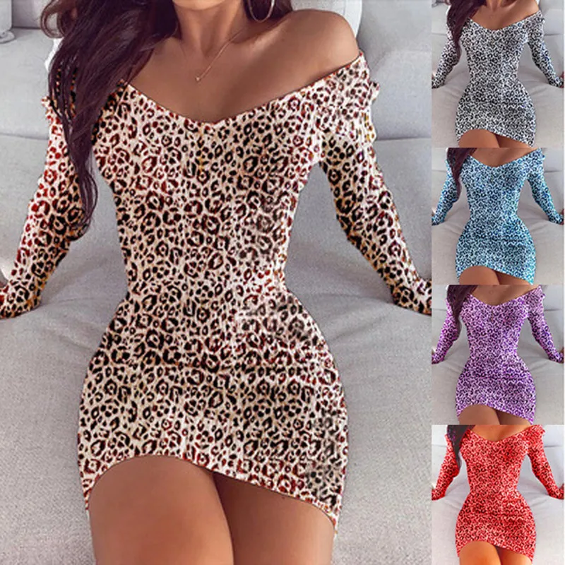 Leosoxs 2021 Spring Autumn Fashion Sexy Deep V Neck Women's Mini Package Hip Dress Casual Bodycon Print Long Sleeve Lady Dresses
Leosoxs 2021 Spring Autumn Fashion Sexy Deep V Neck Women's Mini Package Hip Dress Casual Bodycon Print Long Sleeve Lady Dresses