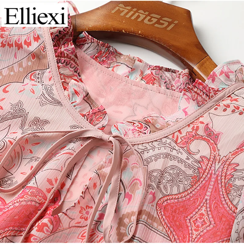 Elliexi Bohemian Printed Floral Dress Female Summer Pink Casual Bow Elegant Long Dresses Women Slim Boho drawstring High Waist
Elliexi Bohemian Printed Floral Dress Female Summer Pink Casual Bow Elegant Long Dresses Women Slim Boho drawstring High Waist