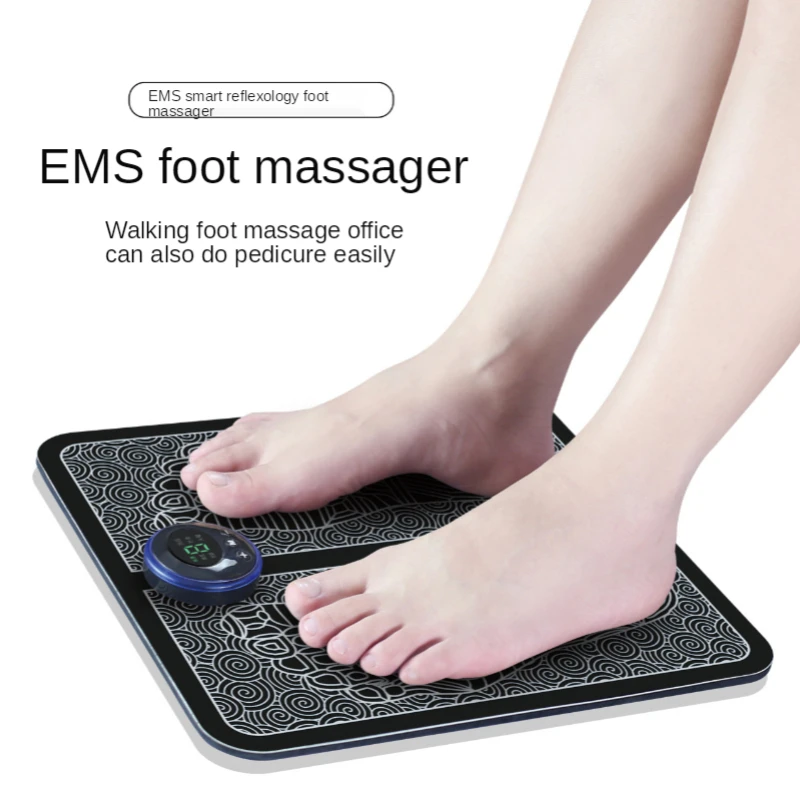 

Pulse Sole EMS Physiotherapy Foot Massage Pad USB Rechargeable Foot Pad Reflexology Device Stimulate Relax Feet