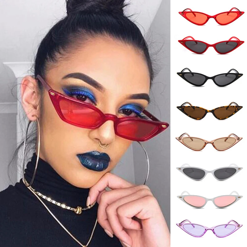 Cateye Eyewear Women Brand Designer Small Triangle Vintage Sun Glasses Retro Sexy Cat Eye Sunglasses Purple Black RedSunglasses
Cateye Eyewear Women Brand Designer Small Triangle Vintage Sun Glasses Retro Sexy Cat Eye Sunglasses Purple Black RedSunglasses