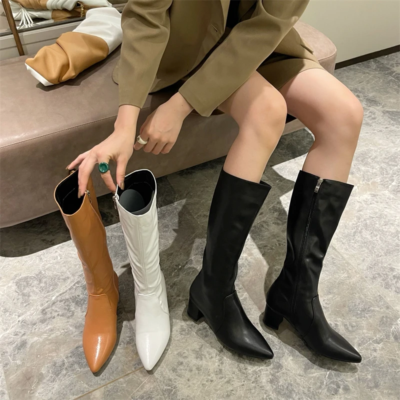 Za New Women's Ankle Boots Autumn Winter Chelsea Boots Pu Leather Zipper Chunky Heels Platform Fashion Ladies Shoes Long Boots
Za New Women's Ankle Boots Autumn Winter Chelsea Boots Pu Leather Zipper Chunky Heels Platform Fashion Ladies Shoes Long Boots