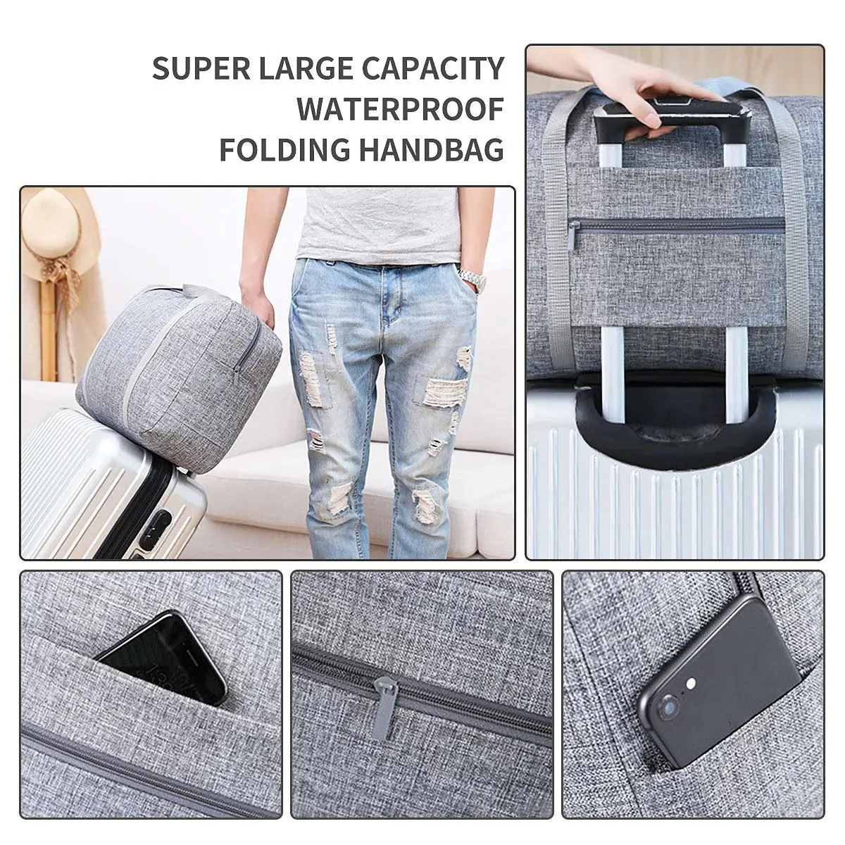 40x30x13cm Storage Bag Large Capacity Foldable Oxford Cloth Travel Luggage Bag Clothes Organizer Tidy Pouch Suitcase Handbag
40x30x13cm Storage Bag Large Capacity Foldable Oxford Cloth Travel Luggage Bag Clothes Organizer Tidy Pouch Suitcase Handbag