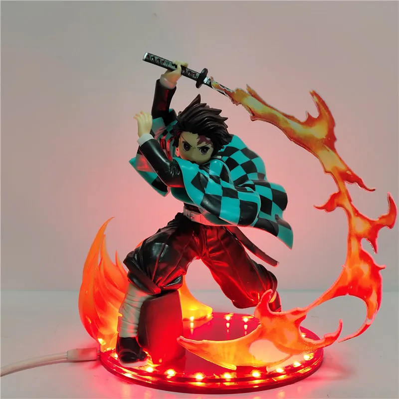 Экшн-фигурка аниме Demon Slayer Kimetsu no Yaiba, ПВХ фигурка Kamado Tanjirou, боевые сцены со светодиодным эффектом, фигурки аниме модель Tanjirou
Экшн-фигурка аниме Demon Slayer Kimetsu no Yaiba, ПВХ фигурка Kamado Tanjirou, боевые сцены со светодиодным эффектом, фигурки аниме модель Tanjirou