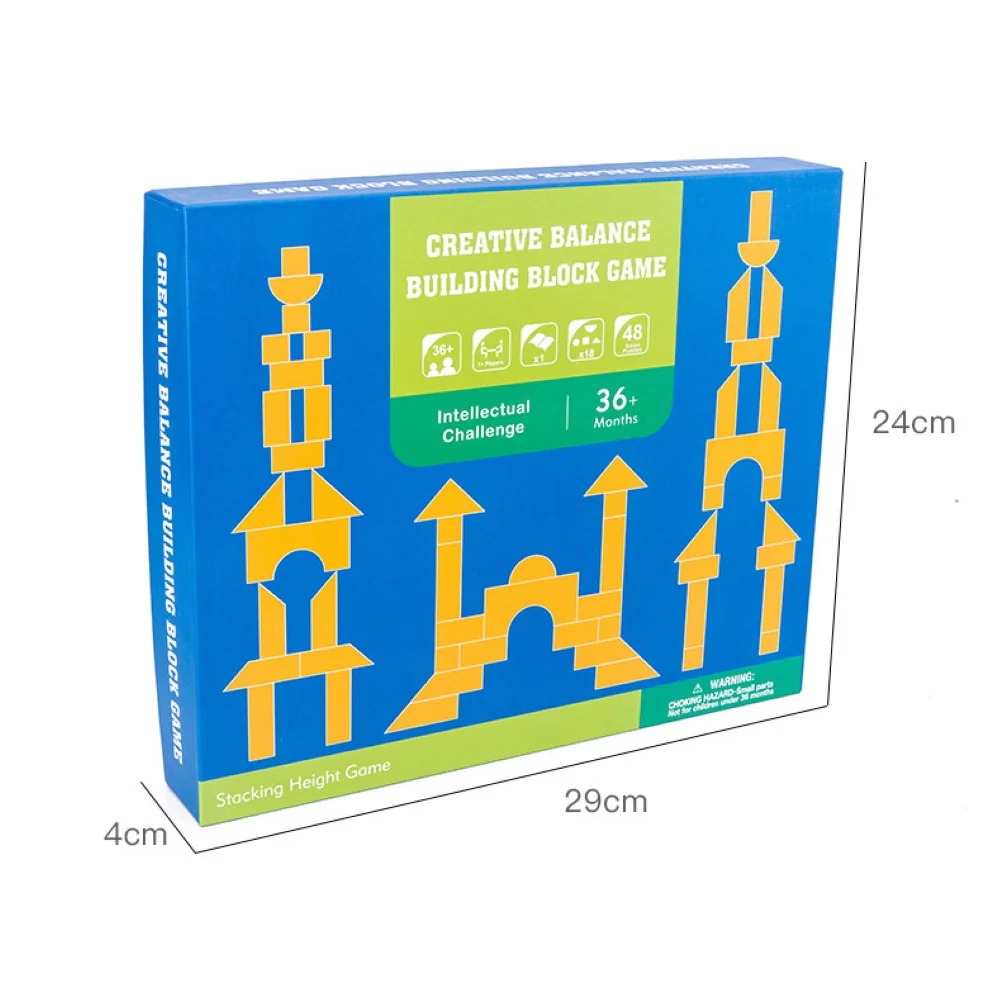 Kids Creative Wooden Balance Building Blocks Stacking Game Early Education Toy
Kids Creative Wooden Balance Building Blocks Stacking Game Early Education Toy