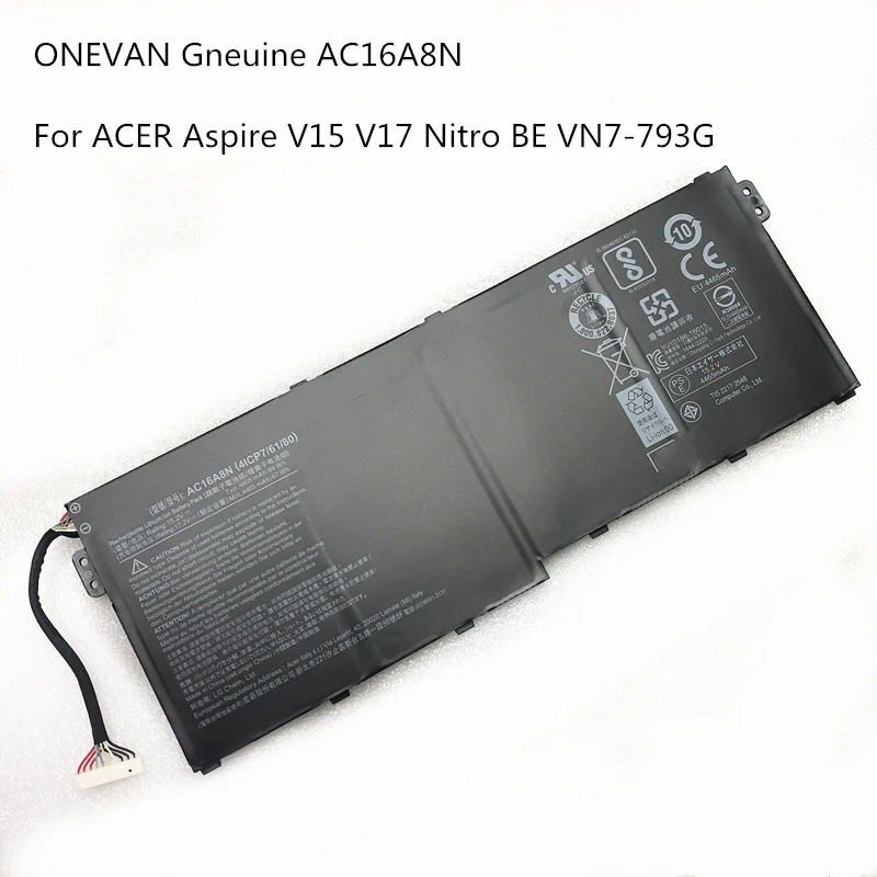 Оригинальный аккумулятор для ноутбука AC16A8N 4ICP7/61/80 для Acer Aspire V17 V15
Оригинальный аккумулятор для ноутбука AC16A8N 4ICP7/61/80 для Acer Aspire V17 V15