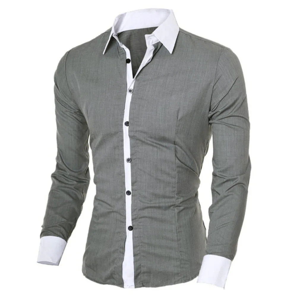 Men's Shirts Fashion Personality Mens Casual Slim Long-sleeved Shirt Top Blouse Black White Men Shirt style
Men's Shirts Fashion Personality Mens Casual Slim Long-sleeved Shirt Top Blouse Black White Men Shirt style
