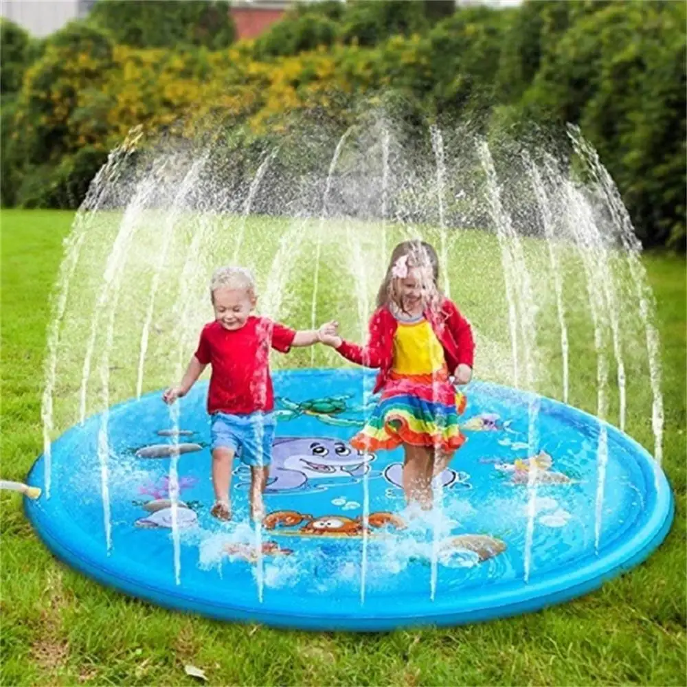 170/150/100cm Children Play Water Mat Games Beach Pad Children Baby Play Game Outdoor Inflatable Spray Water Sprinkler Mat
170/150/100cm Children Play Water Mat Games Beach Pad Children Baby Play Game Outdoor Inflatable Spray Water Sprinkler Mat
