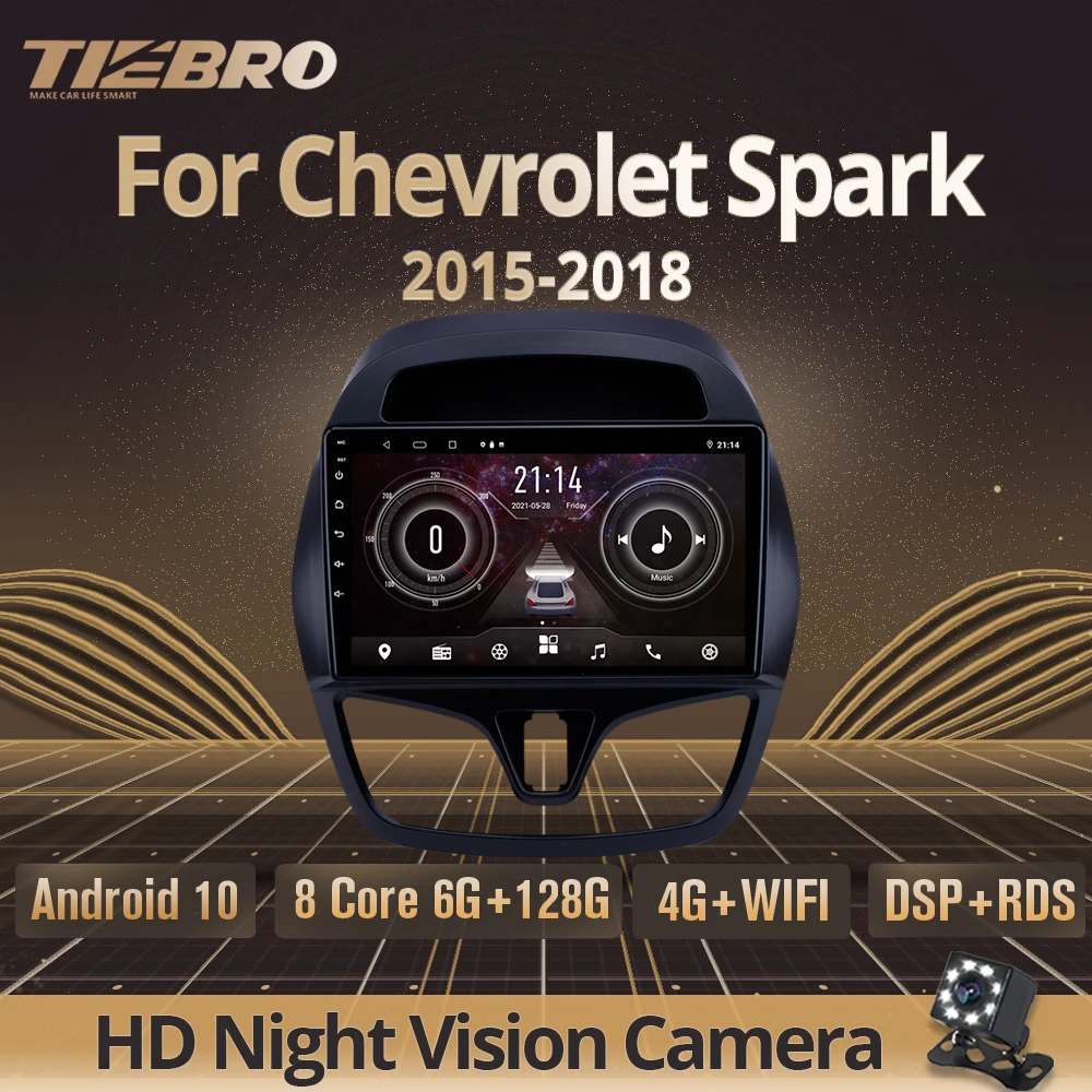 Автомагнитола TIEBRO 2 Din Android 10,0 для Chevrolet Spark 2015-2018 GPS-навигация стерео приемник Авторадио DSP Bluetooth плеер
Автомагнитола TIEBRO 2 Din Android 10,0 для Chevrolet Spark 2015-2018 GPS-навигация стерео приемник Авторадио DSP Bluetooth плеер