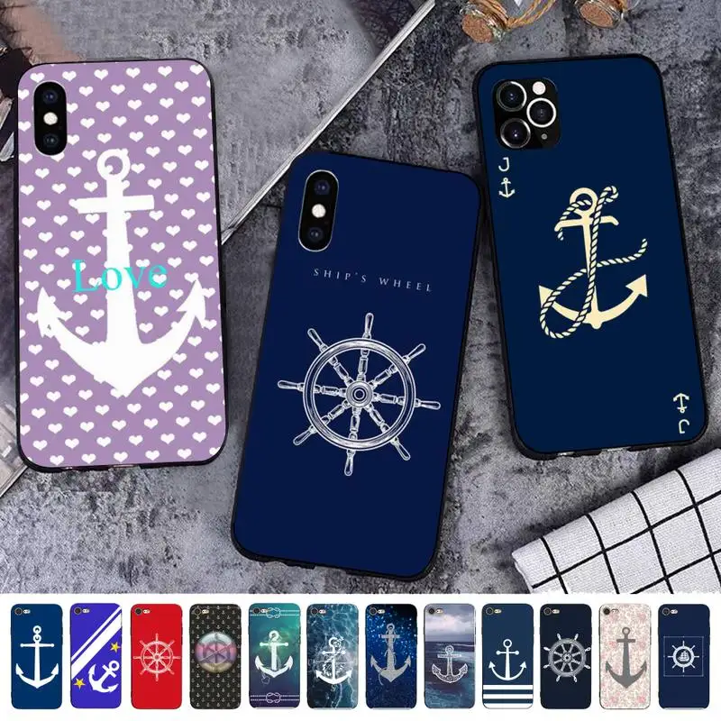 Stripes Anchor Boat Ship Wheel Phone Case for iphone 13 11 12 pro XS MAX 8 7 6 6S Plus X 5S SE 2020 XR cover
Stripes Anchor Boat Ship Wheel Phone Case for iphone 13 11 12 pro XS MAX 8 7 6 6S Plus X 5S SE 2020 XR cover