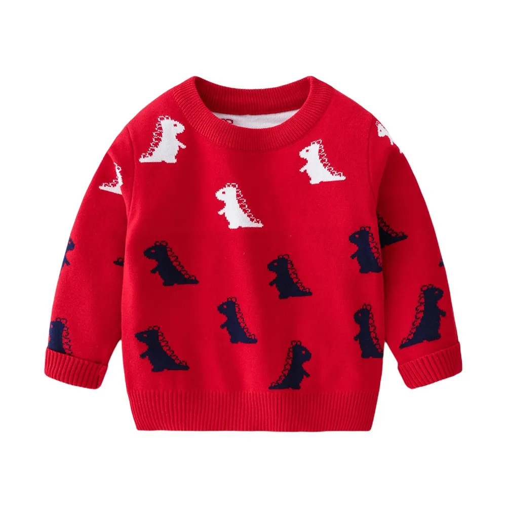 Kids Boys Autumn Winter Knitted Sweater Cartoon Dinosaur Sweatshirts O-neck Pullovers Children Clothes 1-8T
Kids Boys Autumn Winter Knitted Sweater Cartoon Dinosaur Sweatshirts O-neck Pullovers Children Clothes 1-8T