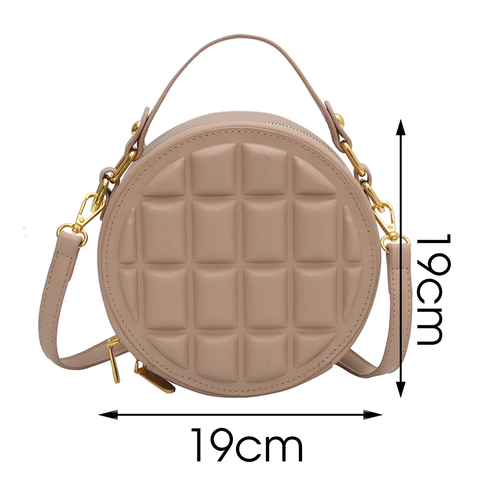 Vintage Women Luxury Designer Round Shoulder Bags Fashion Trendy Female Pu Leather Plaid Crossbody Bag Office Lady Zip Purse
Vintage Women Luxury Designer Round Shoulder Bags Fashion Trendy Female Pu Leather Plaid Crossbody Bag Office Lady Zip Purse
