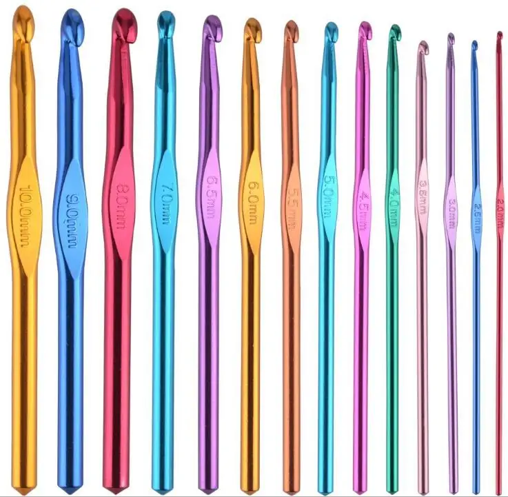 14Pcs/Set Aluminum Crochet Hooks Sewing Needles Knitting Needles Crochet Hook Sweater Weaving Tools 2-10mm Knitting Needles
14Pcs/Set Aluminum Crochet Hooks Sewing Needles Knitting Needles Crochet Hook Sweater Weaving Tools 2-10mm Knitting Needles