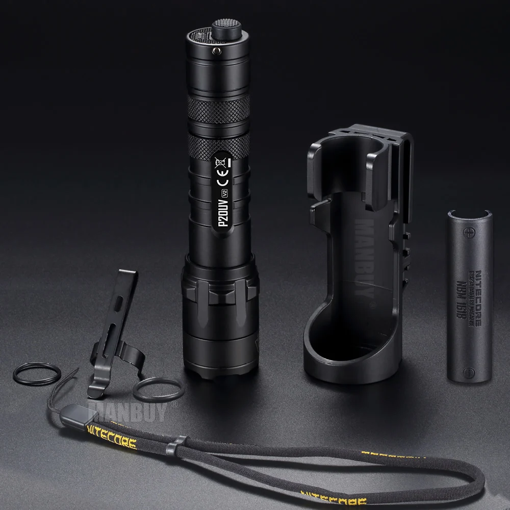 Оптовая продажа NITECORE P20UVv2 CREE XP-L2 V6 светодиодный 1000LMs 320 мВт УФ-луч двойной Выход
