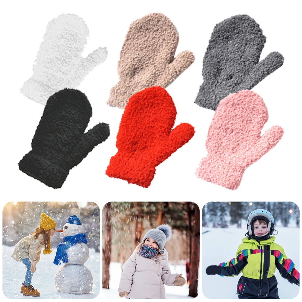 Winter Warm Gloves for Kids Full Finger Stretch Plush Knitted Gloves for Babies Winter Warm Thick Gloves for Children Ski Gloves
Winter Warm Gloves for Kids Full Finger Stretch Plush Knitted Gloves for Babies Winter Warm Thick Gloves for Children Ski Gloves