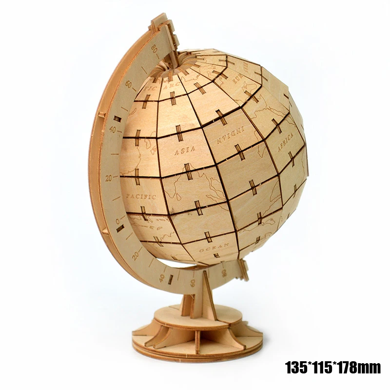 1PCS Wooden Globe 13.5*11.5*17.8cm 3D Three-dimensional Puzzle diy handmade Toys Home Office Decoration Educational Supplies
1PCS Wooden Globe 13.5*11.5*17.8cm 3D Three-dimensional Puzzle diy handmade Toys Home Office Decoration Educational Supplies