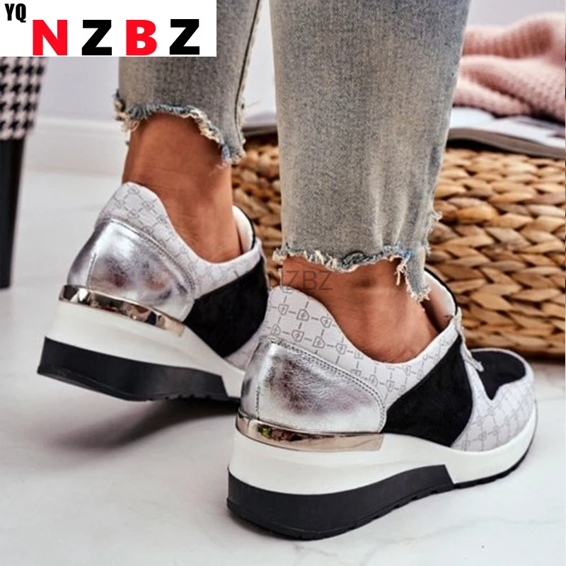 Fashion Women Vulcanize Sneakers Lace-Up Wedge Casual Ladies Printed Sneakers Platform Ladies Outdoor Sports Shoes Comfy Shoes 
Fashion Women Vulcanize Sneakers Lace-Up Wedge Casual Ladies Printed Sneakers Platform Ladies Outdoor Sports Shoes Comfy Shoes