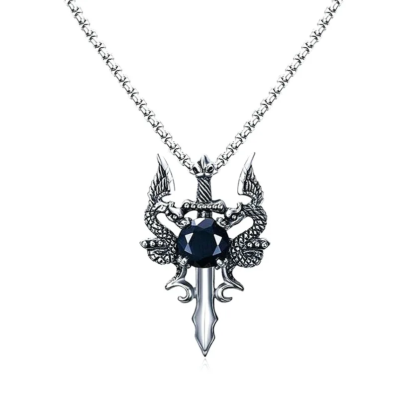 Fashion Trend Creative Design Double Dragon Play Bead Pendant Men's Hip Hop Domineering Pendant Necklace Jewelry Gift
Fashion Trend Creative Design Double Dragon Play Bead Pendant Men's Hip Hop Domineering Pendant Necklace Jewelry Gift