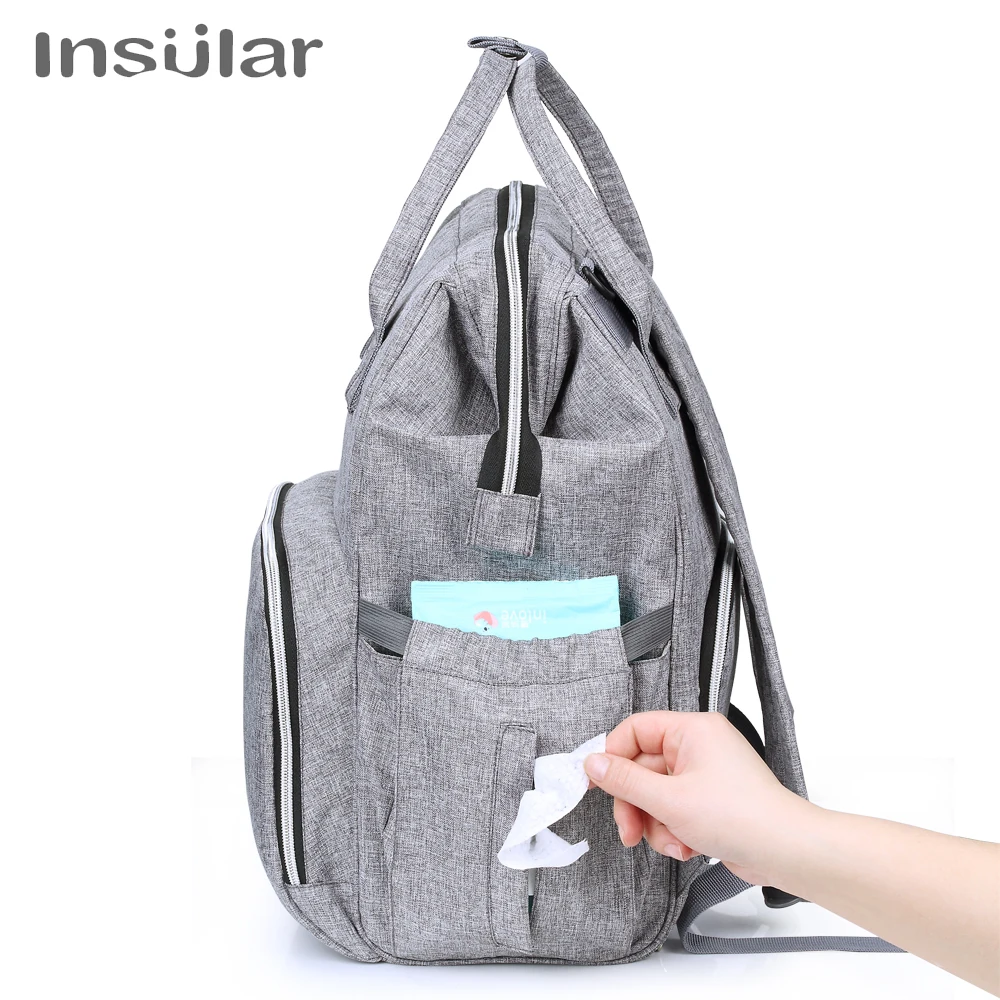Insular Brand Nappy Backpack Bag Mummy Large Capacity Stroller Bag Mom Baby Multi-function Waterproof Outdoor Travel Diaper Bags
Insular Brand Nappy Backpack Bag Mummy Large Capacity Stroller Bag Mom Baby Multi-function Waterproof Outdoor Travel Diaper Bags