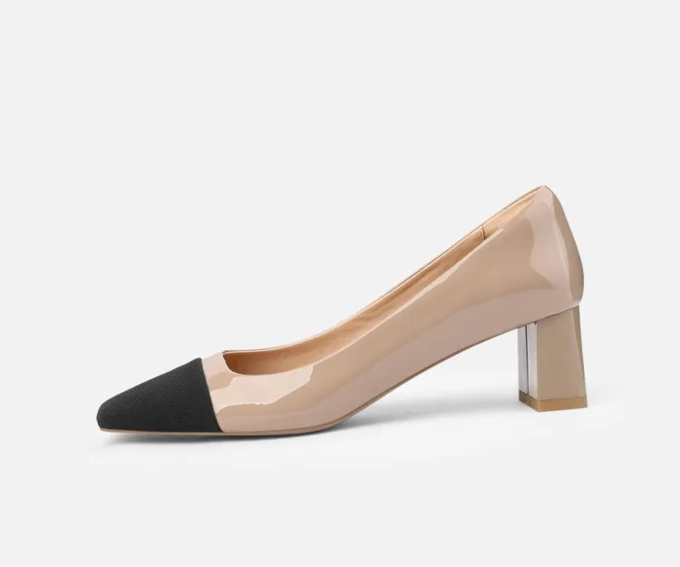 Женские туфли-лодочки на среднем каблуке, с квадратным носком
Женские туфли-лодочки на среднем каблуке, с квадратным носком