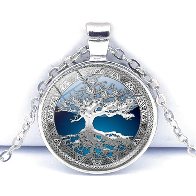 Fashionable Celtic Tree of Life Pattern-Cabochon Glass Alloy Pendant Necklace, Women's Jewelry Gift
Fashionable Celtic Tree of Life Pattern-Cabochon Glass Alloy Pendant Necklace, Women's Jewelry Gift