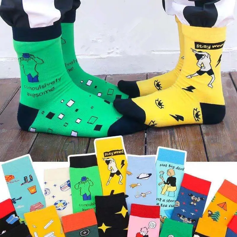 18 Patterns Women Fashion Cotton Dress Funky Joking Colorful Socks Funny Crazy Novelty Dress Happy Girls Cartoon Animal Sox
18 Patterns Women Fashion Cotton Dress Funky Joking Colorful Socks Funny Crazy Novelty Dress Happy Girls Cartoon Animal Sox