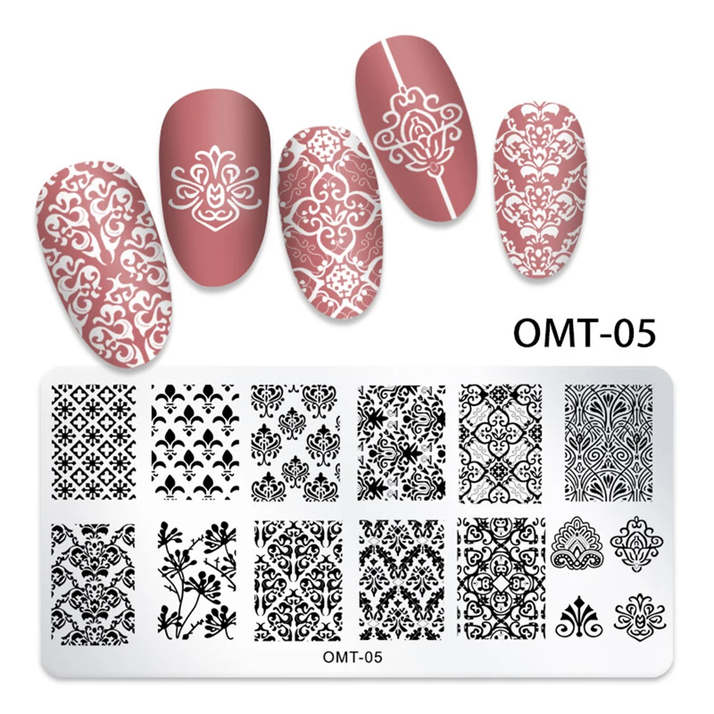 Nail Stamping Plates Set, 8 Stainless Steel Plates With Vairous Patterns Nail Art Stamper Kit Color Painting Manicure Tools
Nail Stamping Plates Set, 8 Stainless Steel Plates With Vairous Patterns Nail Art Stamper Kit Color Painting Manicure Tools
