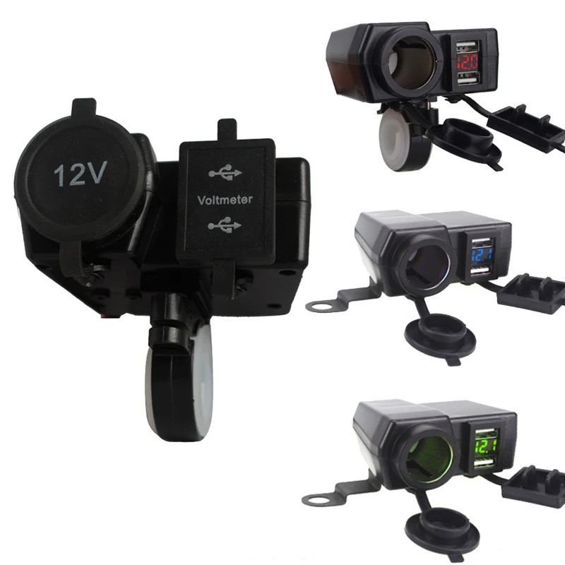 Motorcycle Accessories Cigarette Lighter Socket Power 5V 4.2A Dual USB Charger 12V-24V for Motorcycle
Motorcycle Accessories Cigarette Lighter Socket Power 5V 4.2A Dual USB Charger 12V-24V for Motorcycle