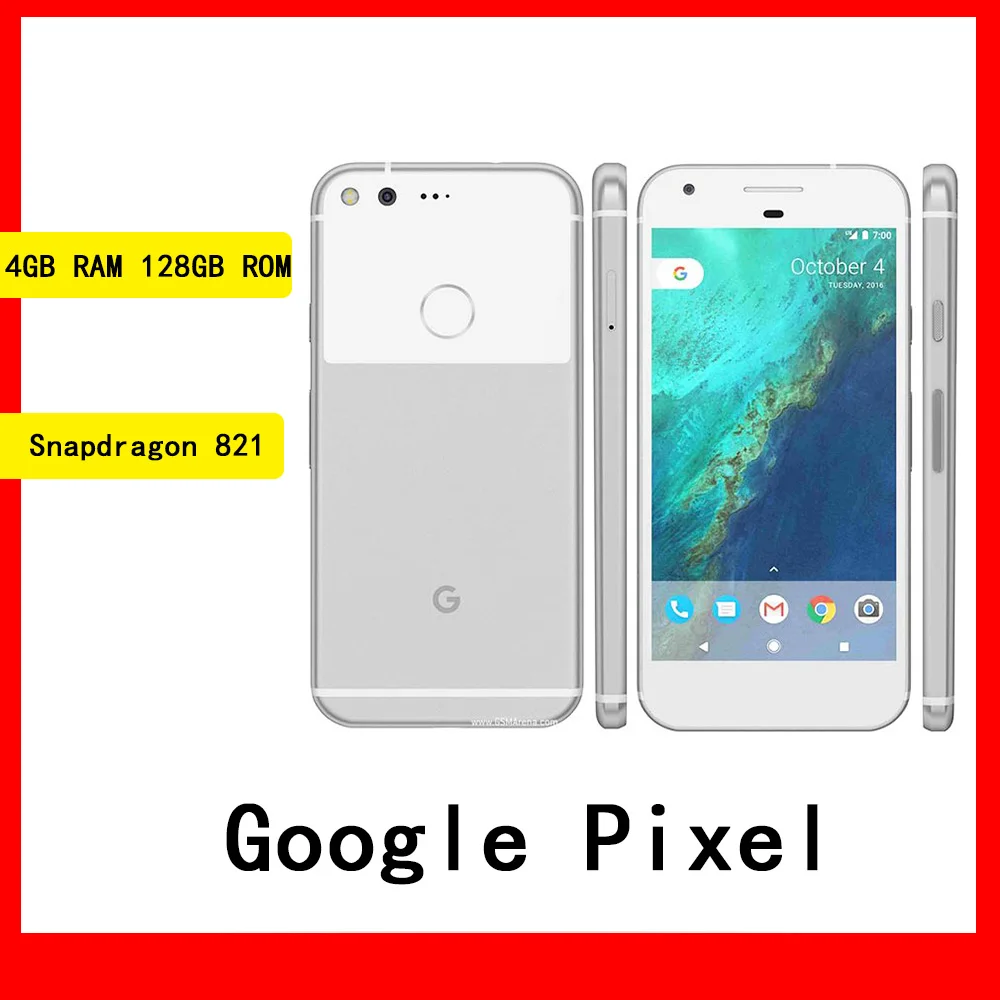 

HTC Google Pixel smartphone 4GB RAM 128GB ROM snapdragon 821 Android cellphone
