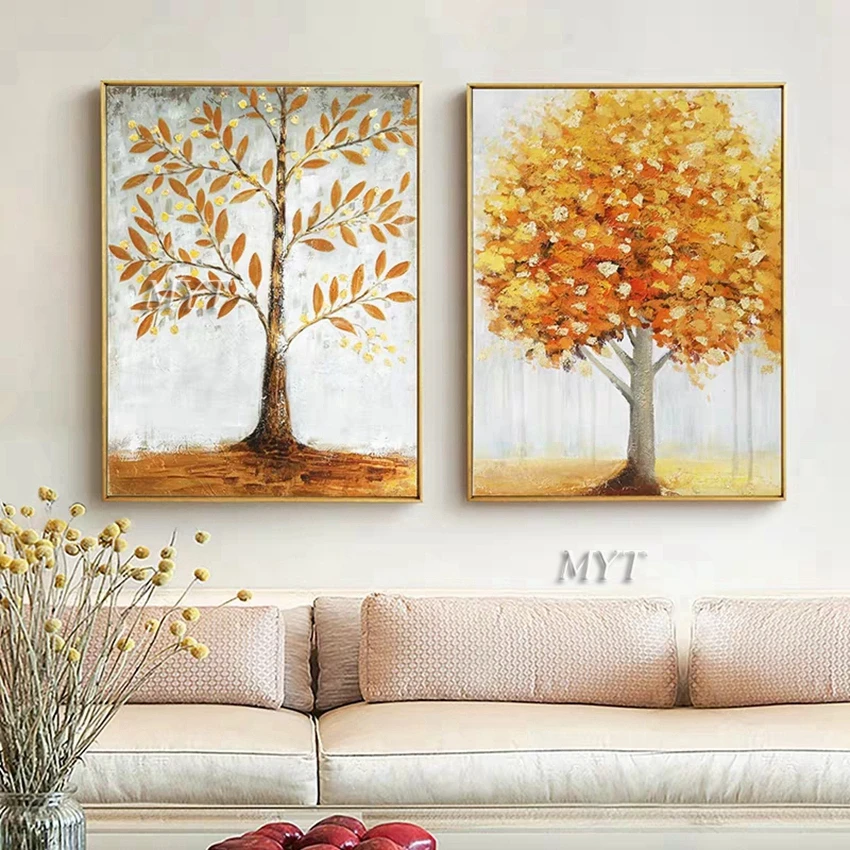 No Framed Hand Painted New Gold Tree Painting 100% Tree Oil Painting On Canvas Handmade Wall Art For Home Living Room Decor for
No Framed Hand Painted New Gold Tree Painting 100% Tree Oil Painting On Canvas Handmade Wall Art For Home Living Room Decor for